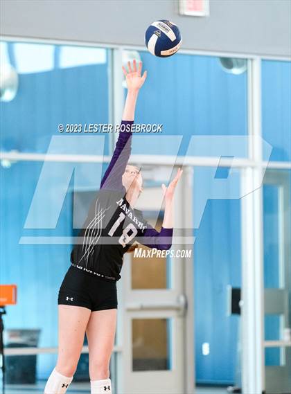 Thumbnail 3 in Navarro vs Beeville (Hondo Volleyball Tournament) photogallery.