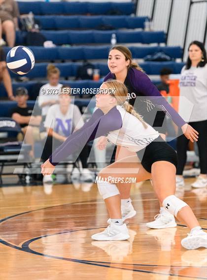 Thumbnail 1 in Navarro vs Beeville (Hondo Volleyball Tournament) photogallery.
