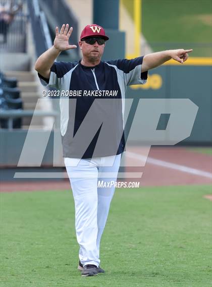 Thumbnail 3 in Cypress Woods vs. Flower Mound (UIL 6A Baseball State Semifinal) photogallery.