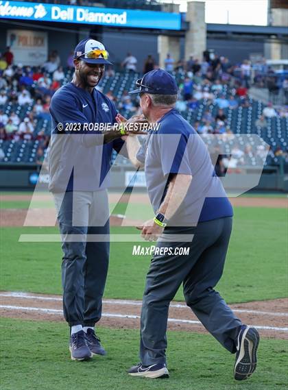 Thumbnail 2 in Cypress Woods vs. Flower Mound (UIL 6A Baseball State Semifinal) photogallery.