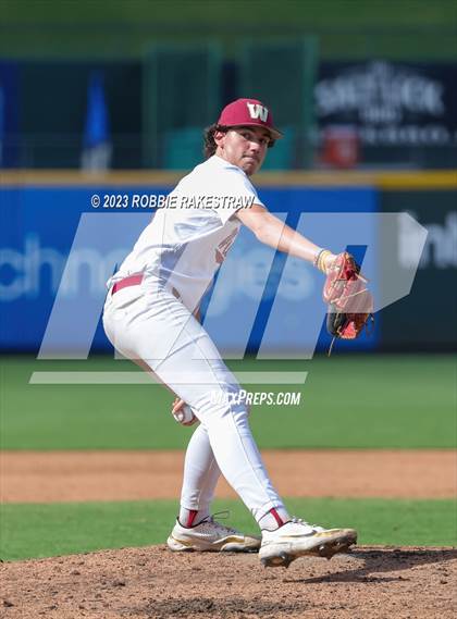 Thumbnail 3 in Cypress Woods vs. Flower Mound (UIL 6A Baseball State Semifinal) photogallery.