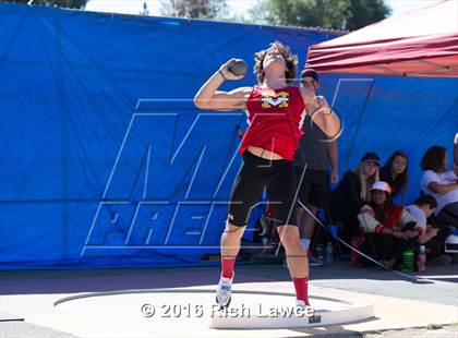 Thumbnail 1 in Orange County Track & Field Championships (Boys Varsity Shot Put) photogallery.