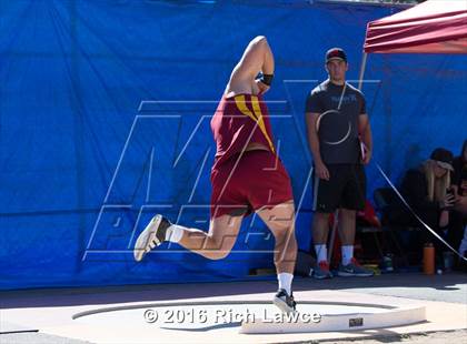 Thumbnail 3 in Orange County Track & Field Championships (Boys Varsity Shot Put) photogallery.
