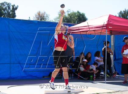 Thumbnail 2 in Orange County Track & Field Championships (Boys Varsity Shot Put) photogallery.