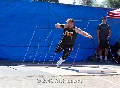 Thumbnail 2 in Orange County Track & Field Championships (Boys Varsity Shot Put) photogallery.