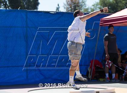 Thumbnail 1 in Orange County Track & Field Championships (Boys Varsity Shot Put) photogallery.