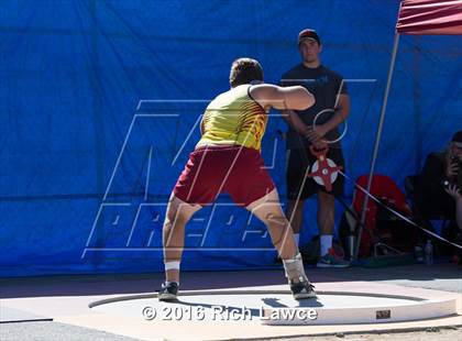 Thumbnail 2 in Orange County Track & Field Championships (Boys Varsity Shot Put) photogallery.