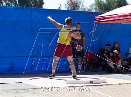Thumbnail 2 in Orange County Track & Field Championships (Boys Varsity Shot Put) photogallery.