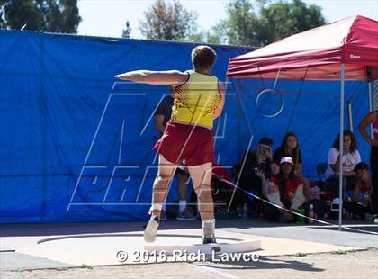 Thumbnail 1 in Orange County Track & Field Championships (Boys Varsity Shot Put) photogallery.