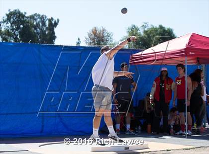 Thumbnail 2 in Orange County Track & Field Championships (Boys Varsity Shot Put) photogallery.