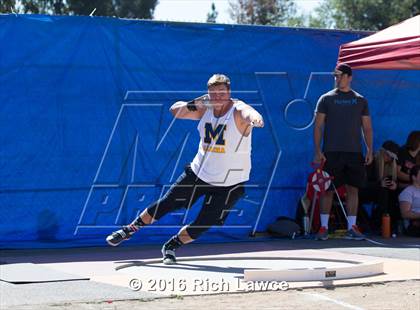 Thumbnail 2 in Orange County Track & Field Championships (Boys Varsity Shot Put) photogallery.