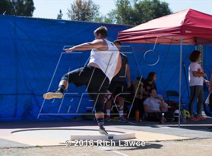 Thumbnail 2 in Orange County Track & Field Championships (Boys Varsity Shot Put) photogallery.