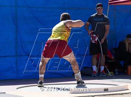 Thumbnail 1 in Orange County Track & Field Championships (Boys Varsity Shot Put) photogallery.