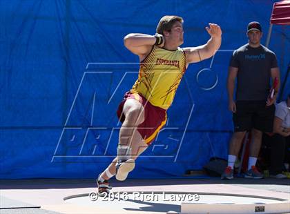 Thumbnail 3 in Orange County Track & Field Championships (Boys Varsity Shot Put) photogallery.