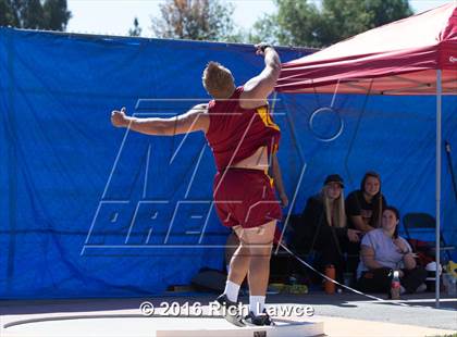 Thumbnail 2 in Orange County Track & Field Championships (Boys Varsity Shot Put) photogallery.