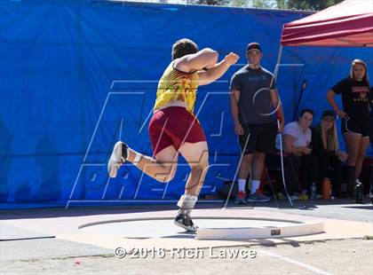 Thumbnail 3 in Orange County Track & Field Championships (Boys Varsity Shot Put) photogallery.