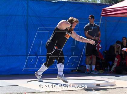 Thumbnail 3 in Orange County Track & Field Championships (Boys Varsity Shot Put) photogallery.