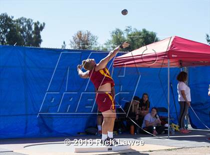 Thumbnail 3 in Orange County Track & Field Championships (Boys Varsity Shot Put) photogallery.