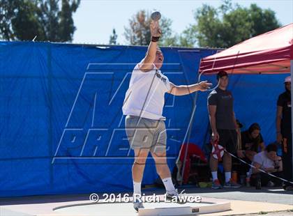Thumbnail 3 in Orange County Track & Field Championships (Boys Varsity Shot Put) photogallery.