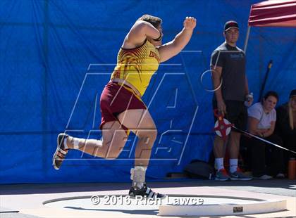 Thumbnail 2 in Orange County Track & Field Championships (Boys Varsity Shot Put) photogallery.