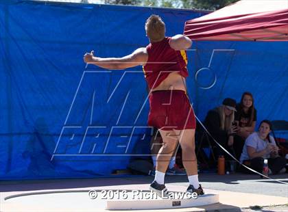 Thumbnail 2 in Orange County Track & Field Championships (Boys Varsity Shot Put) photogallery.