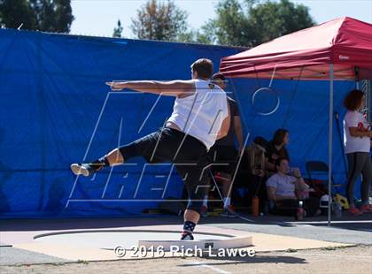 Thumbnail 1 in Orange County Track & Field Championships (Boys Varsity Shot Put) photogallery.