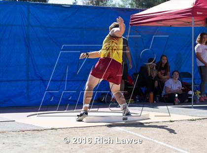 Thumbnail 3 in Orange County Track & Field Championships (Boys Varsity Shot Put) photogallery.