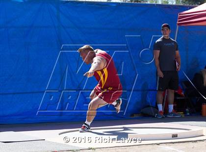 Thumbnail 1 in Orange County Track & Field Championships (Boys Varsity Shot Put) photogallery.