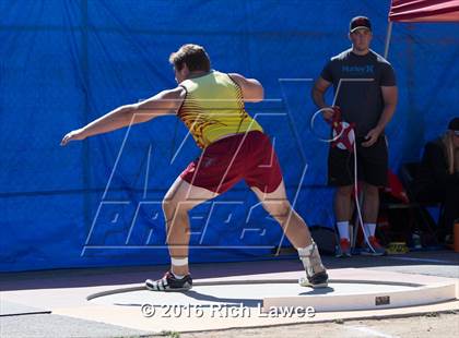 Thumbnail 2 in Orange County Track & Field Championships (Boys Varsity Shot Put) photogallery.