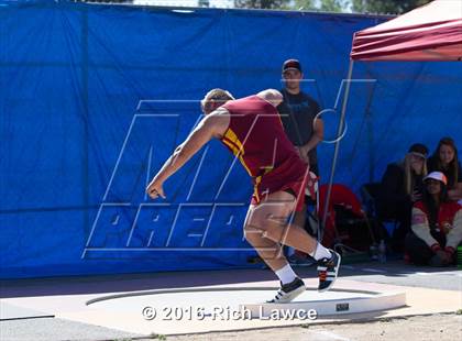 Thumbnail 1 in Orange County Track & Field Championships (Boys Varsity Shot Put) photogallery.