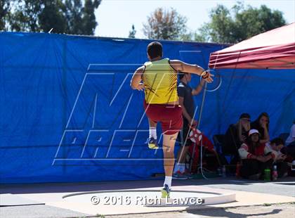 Thumbnail 2 in Orange County Track & Field Championships (Boys Varsity Shot Put) photogallery.