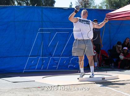 Thumbnail 1 in Orange County Track & Field Championships (Boys Varsity Shot Put) photogallery.
