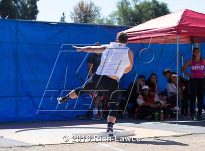 Thumbnail 2 in Orange County Track & Field Championships (Boys Varsity Shot Put) photogallery.