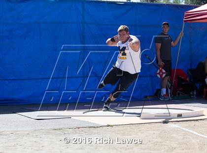 Thumbnail 1 in Orange County Track & Field Championships (Boys Varsity Shot Put) photogallery.