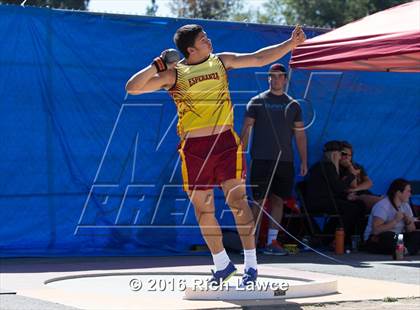 Thumbnail 2 in Orange County Track & Field Championships (Boys Varsity Shot Put) photogallery.