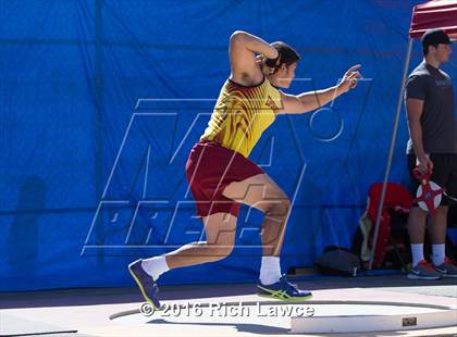 Thumbnail 3 in Orange County Track & Field Championships (Boys Varsity Shot Put) photogallery.