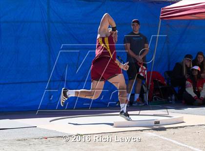 Thumbnail 2 in Orange County Track & Field Championships (Boys Varsity Shot Put) photogallery.