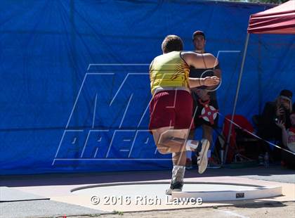 Thumbnail 3 in Orange County Track & Field Championships (Boys Varsity Shot Put) photogallery.