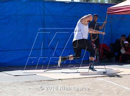 Thumbnail 3 in Orange County Track & Field Championships (Boys Varsity Shot Put) photogallery.