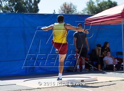 Thumbnail 2 in Orange County Track & Field Championships (Boys Varsity Shot Put) photogallery.