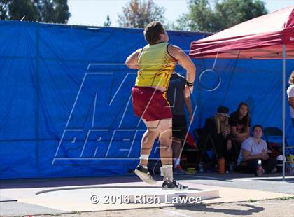 Thumbnail 1 in Orange County Track & Field Championships (Boys Varsity Shot Put) photogallery.