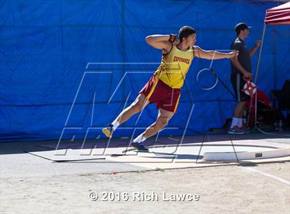 Thumbnail 3 in Orange County Track & Field Championships (Boys Varsity Shot Put) photogallery.