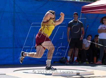 Thumbnail 2 in Orange County Track & Field Championships (Boys Varsity Shot Put) photogallery.