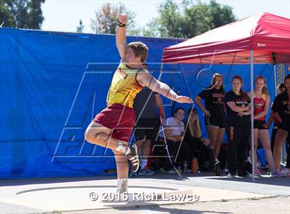 Thumbnail 1 in Orange County Track & Field Championships (Boys Varsity Shot Put) photogallery.