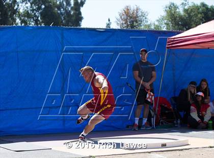 Thumbnail 1 in Orange County Track & Field Championships (Boys Varsity Shot Put) photogallery.