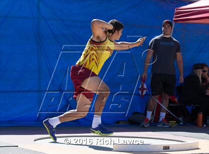 Thumbnail 2 in Orange County Track & Field Championships (Boys Varsity Shot Put) photogallery.
