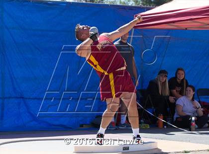 Thumbnail 3 in Orange County Track & Field Championships (Boys Varsity Shot Put) photogallery.