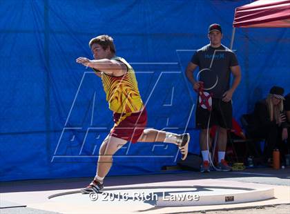 Thumbnail 3 in Orange County Track & Field Championships (Boys Varsity Shot Put) photogallery.