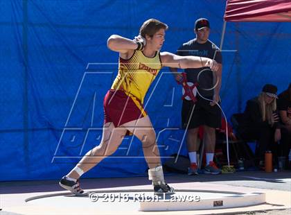 Thumbnail 1 in Orange County Track & Field Championships (Boys Varsity Shot Put) photogallery.