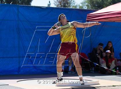 Thumbnail 3 in Orange County Track & Field Championships (Boys Varsity Shot Put) photogallery.